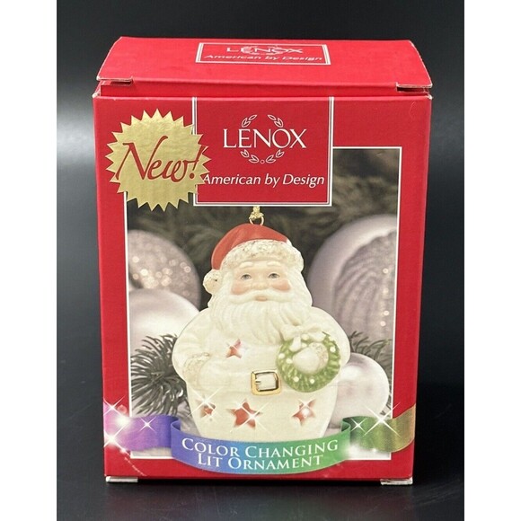 Lenox American by Design Santa Claus Color Changing Lit Santa Ornament NEW - Picture 6 of 16